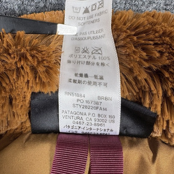 PATAGONIA Pelage Fleece Vest Womens S Brown White Full Zip Silky‎ High Pile - Picture 4 of 6